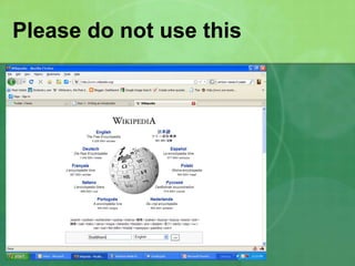 Please do not use this