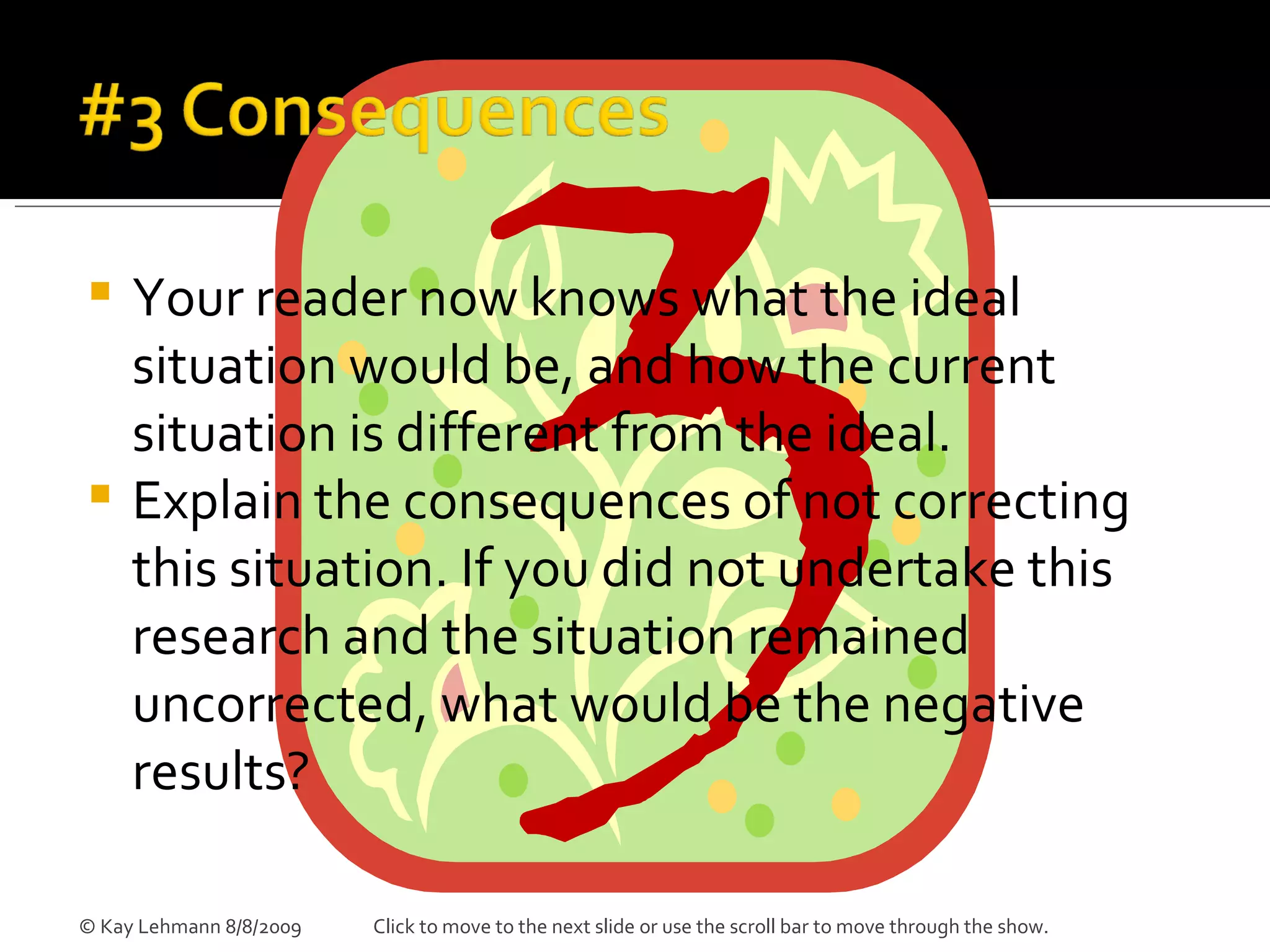 Writing Your Problem Statement | PPS