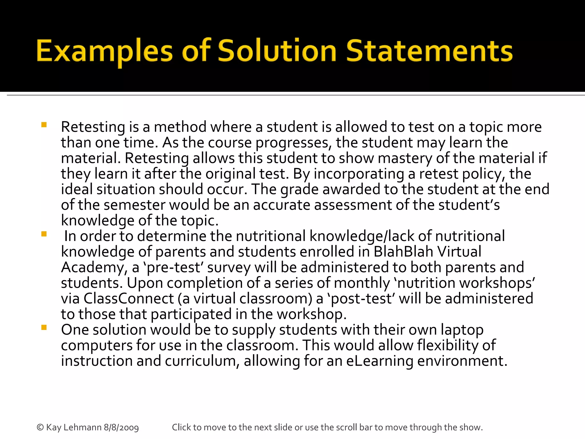 Writing Your Problem Statement | PPS