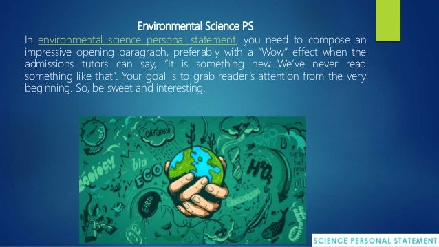 personal statement for environmental science