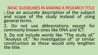 WRITNG A RESEARCH TITLE.pptx