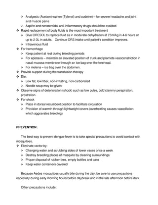 Dengue Hemorrhagic Fever