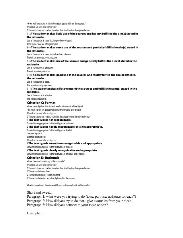 Writing assignment instructions picture