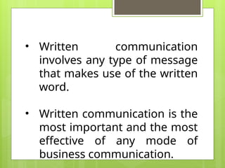 Written communnication.pptxppppppppppppppp | PPT