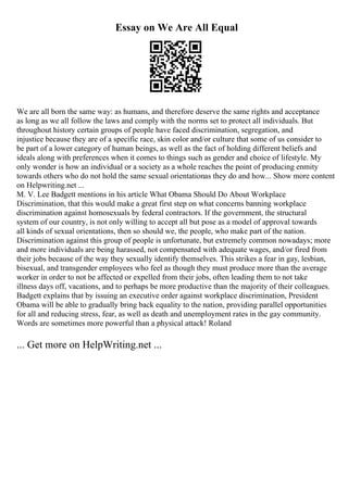 Written Essay Method Of Performance Appraisal | PDF