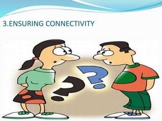 3.ENSURING CONNECTIVITY
 
