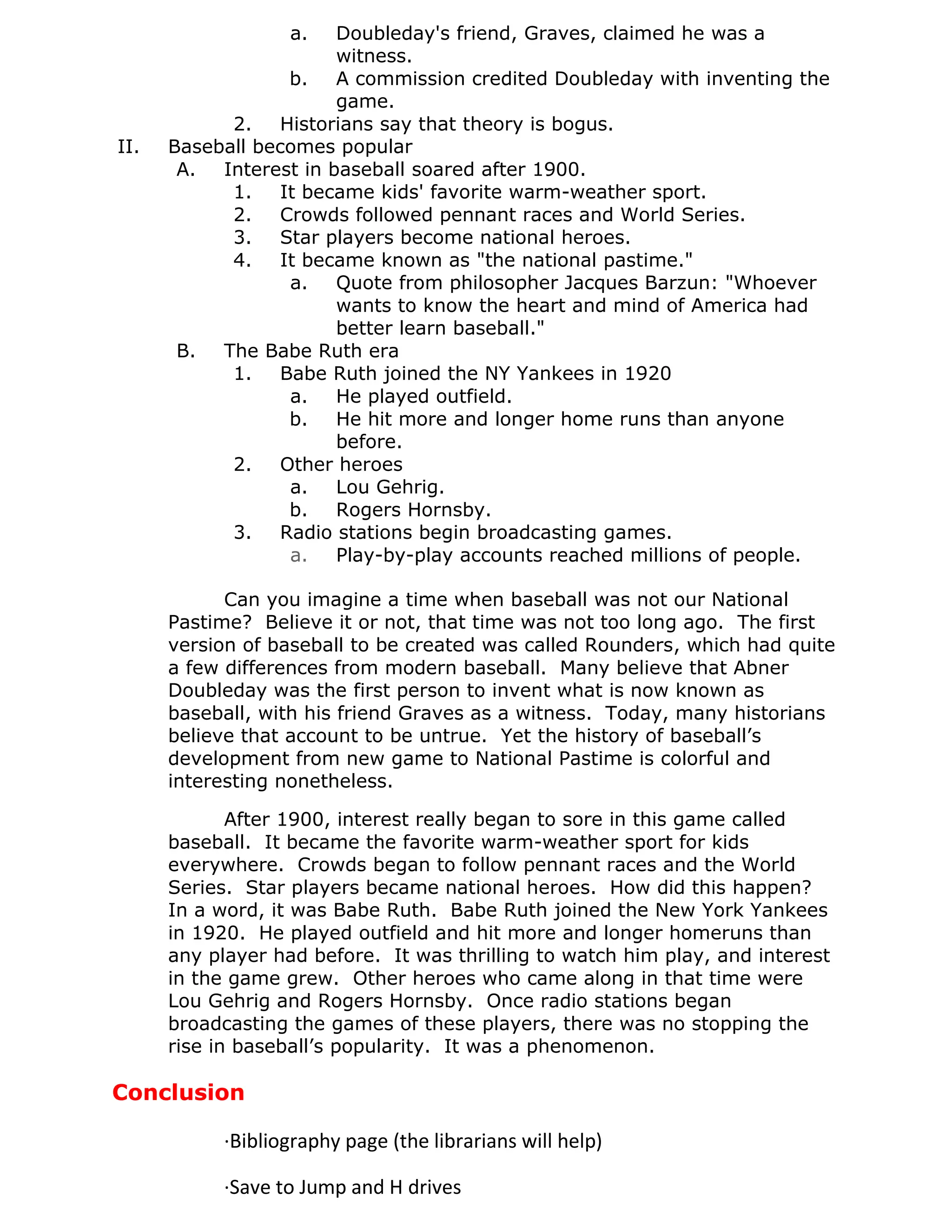 Bibliography Page (separate page stapled to back of paper)