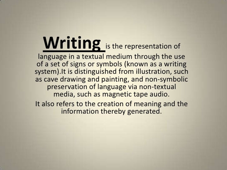 writting