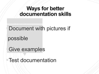 _WRITING-AND-DOCUMENTATION-skills | PPTX