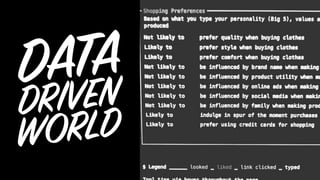 DATA
DRIVEN
WORLD
 