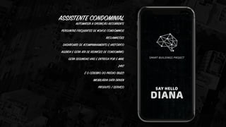 ASSISTENTE CONDOMINIAL
AUTOMATIZA A OPERAÇÃO RECORRENTE
PERGUNTAS FREQUENTES DE NOVOS CONDÔMINOS
RECLAMAÇÕES
DASHBOARD DE ACOMPANHAMENTO E HISTÓRICO
AGENDA E GERA ATA DE REUNIÕES DE CONDOMÍNIO.
GERA SEGUNDAS VIAS E ENTREGA POR E-MAIL
24X7
É O CÉREBRO DO PRÉDIO (BUZZ)
IMOBILIÁRIA DATA DRIVEN
PRODUTO / SERVIÇO
 