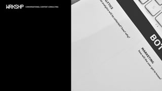 CONVERSATIONAL CONTENT CONSULTING
 