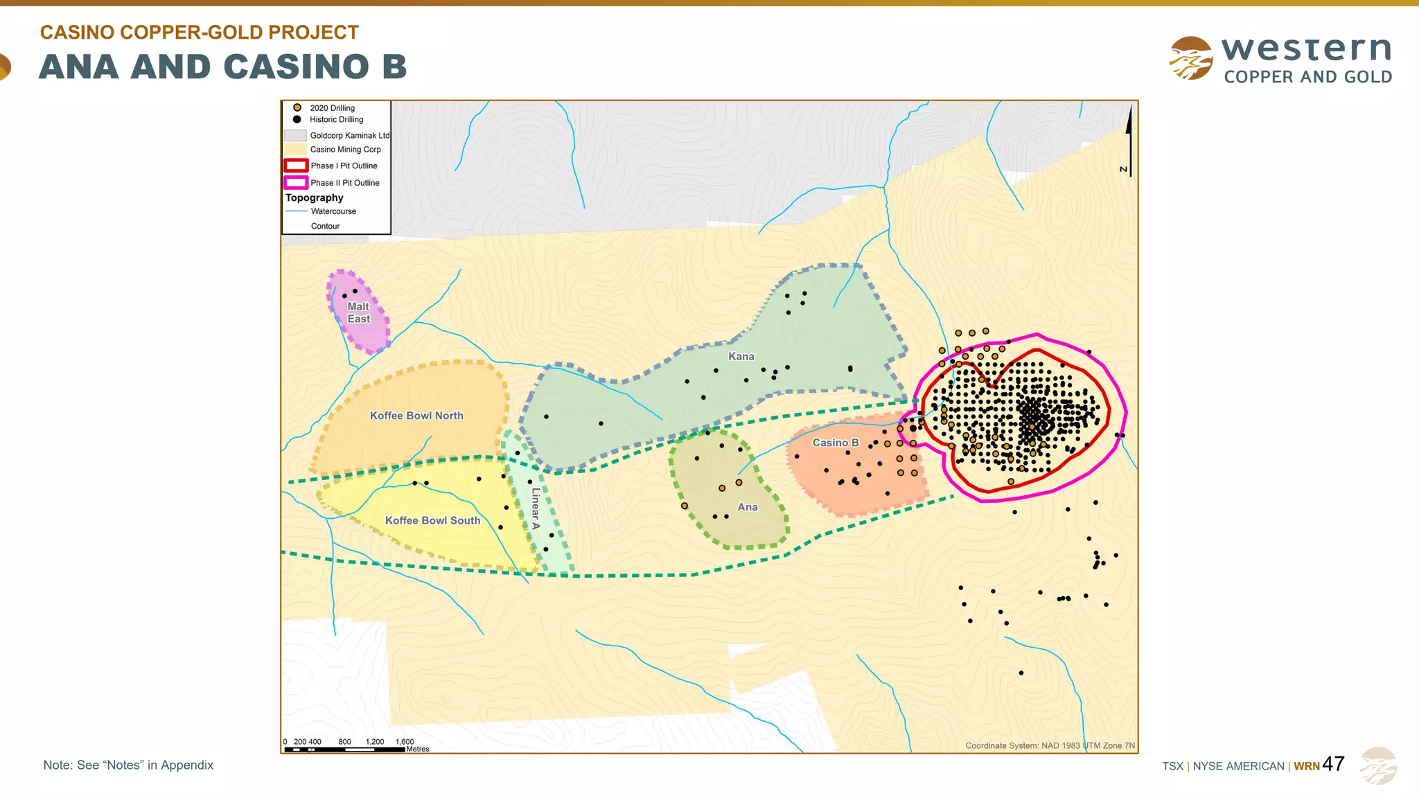 TSX | NYSE AMERICAN | WRN
ANA AND CASINO B
47
Note: See “Notes” in Appendix
CASINO COPPER-GOLD PROJECT
 