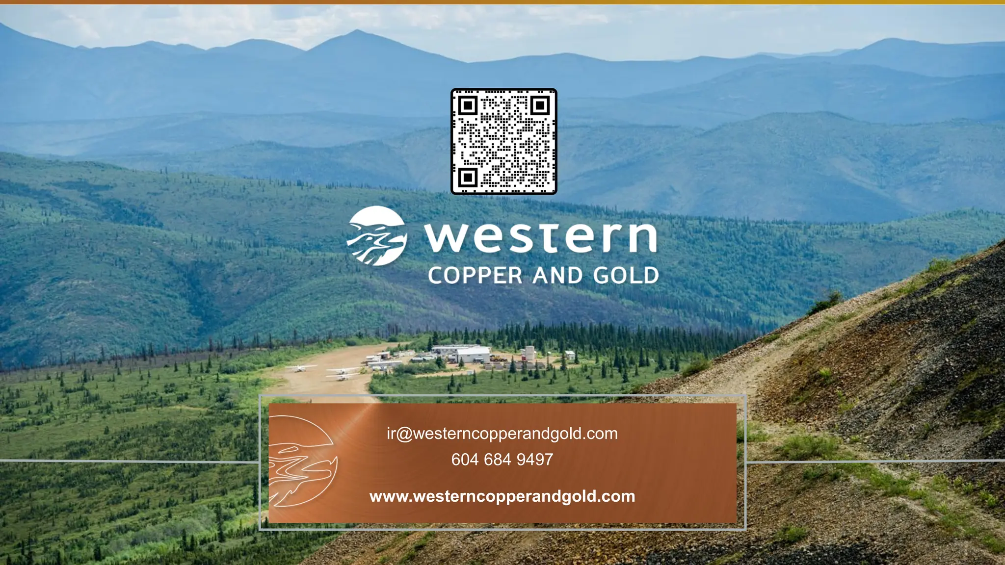 TSX | NYSE AMERICAN | WRN
ir@westerncopperandgold.com
604 684 9497
www.westerncopperandgold.com
 