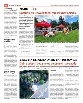 BEZPŁATNY BIULETYN INFORMACYJNY URZĘDU MIEJSKIEGO WROCŁAWIA
12 NASZE OSIEDLA
W sobotę 26 sierpnia z okazji
Międzynarodowego Dnia Psa
na Nadodrzu wielkie święto
czworonogów. Nadodrzański
Dzień Psa to doskonała zaba-
wa zarówno dla psów, jak i ich
właścicieli. Zobacz, co przy-
gotowali organizatorzy.
I Agata Zięba
Nadodrzański Dzień Psa odbędzie
się w parku Stanisława Staszica.
Impreza rozpocznie się o godz.
15.30, a zakończy koło 20. Wstęp
jest bezpłatny. Organizatorzy za-
planowali atrakcje dla każdego.
Psy będą mogły zaprezentować
swoje talenty, właściciele posłu-
chać wykładów, a najmłodsi po-
malować buzie. Oto program:
◼ 15.40 Komunikacja psów - jak
rozpoznać psie emocje? -
wykład
◼ 16.10 Psia uroda od kuchni -
jak wygląda alergia pokarmo-
wa? - porady groomera
◼ 16.25 Jak spotykać psy ze sobą?
- prelekcja trenerów
◼ 16.50 Pies pracujący - zobacz,
na czym polega dogoterapia
◼ 17.10 Pies jedzie za granicę -
o czym pamiętać i dlaczego
szczepienia są takie ważne?
◼ 17.30 Jak uratować psu życie? -
pokaz psiej resuscytacji
◼ 17.45 O potędze psiego nosa -
wykład
◼ 18-18.45 Konkurs Nadodrzań-
ski Psi Mistrz
Oprócz tego w programie: psy
policyjne w akcji, Straż Miejska
w służbie czystości Nadodrza,
malowanie twarzy w pieskie mo-
tywy, stoisko sklepu zoologicz-
nego, stoisko groomera, słodkie
psie ciasteczka od nadodrzańskich
seniorek z Nadodrzańskiego Klubu
Seniorki i Seniora, które z dziećmi
będą je ozdabiać kolorowymi pi-
sakami.
NADODRZE
Spotkają się czworonożni mieszkańcy osiedla
BISKUPIN-SĘPOLNO-DĄBIE-BARTOSZOWICE
Dobre wieści: będą nowe pojemniki na odpady
Dobra wiadomość dla mieszkańców Sępolna. Po uzyskaniu pozwolenia na budowę i pozytywnej opinii Wojewódzkiego Konserwatora
Zabytków Wrocławkie Mieszkania mogą ogłaszać przetarg na wykonanie miejsc zbiórki odpadów w południowej części osiedla.
I Agata Zięba
Projekt wymagał licznych uzgod-
nień i pozwoleń zarówno z or-
ganami administracyjnymi, jak
i operatorami sieci. W trakcie
zmieniła się pracownia projekto-
wa, która dokończyła rozpoczęte
prace. Ale wszystko zmierza ku
końcowi.
W sumie zaprojektowano 55
lokalizacji dla pojemników
podziemnych i wiat na odpa-
dy zielone i biodegradowalne.
W pierwszym etapie zostanie
wykonanych 18 miejsc zbiórki
odpadów. W większości będą to
pergole porośnięte zimozielonym
pnączem z zewnętrznym pojem-
nikiem typu „dzwon”, a w sze-
ściu przypadkach będą to pojem-
niki podziemne o pojemności 3
tys. l każdy. Pojawią się one przy
ulicach: Nulla 3, 4, 19, 24, 26,
Potebni 3, 19, 20, 31, 32, Becka
4, 12, Kasprzaka 2, 19, 20, Okrzei
3, 4, 19. Wyłoniony w przetargu
wykonawca będzie miał 360 dni
na realizację prac.
Drugi etap i kolejnych 37 loka-
lizacji zaplanowano do realizacji
w 2025 roku. Szacowana wartość
dla obu etapów inwestycji 4,78
mln zł.
Spółka przystąpi też do opraco-
wania dokumentacji projektowej
dla wschodniej części osiedla,
czyli ulic: Kosynierów Gdyń-
skich, Pierwszej Dywizji, Poteb-
ni, Dembowskiego, Żmichow-
skiej, Monte Cassino w zakresie
uporządkowania pojemników na
odpady.
Tak mieszkańcy bawili się w ubiegłym roku, więcej o tegorocznej edycji na stronie wroc.city/DzienPsa23
MATERIAŁY
ORGANIZATORA
WROCŁAWSKIE
MIESZKANIA
NaSępolniepojawiąsięzielonepergoleipojemnikitypu„dzwon”
Stacja napraw
rowerów na Kowalach
Przy CH Korona, ul. Bolesła-
wa Krzywoustego 126, stanęła
Samoobsługowa Stacja Napra-
wy Rowerów, która pomoże
poradzić sobie z nagłą awarią
jednośladu. Stacja ułatwi życie
rowerzystom przemierzają-
cym trasy prowadzące wałami
Widawy na trasie: Jaz Barto-
szowicki - Swojczyce - Ko-
rona- Psie Pole - Wilczyce -
Strachocin - Jaz Bartoszowicki.
Znajdziemy tu klucz nastawny,
wkrętak płaski, wkrętak krzy-
żowy oraz zestaw imbusów
w rękojeści i łyżki do opon.
Stacja czynna jest całą dobę.
Kody QR odsyłają do filmów
instruktażowych z naprawami.
Nowy plac zabaw
już otwarty
Zarząd Zasobu Komunalne-
go zakończył III etap remon-
tu u zbiegu ul. bp. Tomasza
Pierwszego i pl. Staszica. Na
tę inwestycję czekali najmłodsi
mieszkańcy, którzy mają te-
raz do dyspozycji ogrodzony
i oświetlony teren z różno-
rodnymi urządzeniami, pia-
skownicą, żwirowymi ścież-
kami i bezpieczną matą, która
amortyzuje upadki młodych
kaskaderów. To również prze-
strzeń, w której mogą odpocząć
opiekunowie czy osoby starsze.
Wśród nasadzonej roślinności
przyjemnie będzie odpocząć na
nowych ławkach. Koszt inwe-
stycji to ponad milion złotych.
Dzieci w Dzielnicy
Czterech Świątyń
Dzieci w wieku od 7 do 10 lat
mogą wziąć udział w kolej-
nej odsłonie warsztatów Lato
w dzielnicy. W trakcie zajęć
poznają tradycje katolickie,
żydowskie, prawosławne oraz
protestanckie. Wszystko pod-
czas zajęć ruchowych, pla-
stycznych oraz integracyjnych,
w atmosferze szacunku dla
międzykulturowości. Zajęcia
odbywać się będą codzien-
nie od pon. 21.08 do pt. 25.08
w godz. 10-13 przy ul. św.
Antoniego 25. Zapisy tylko do
18.08 pod adresem warsztaty.
dzieciaki@gmail.com! Udział
jest bezpłatny, liczba miejsc
ograniczona.
 