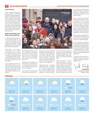 BEZPŁATNY BIULETYN INFORMACYJNY URZĘDU MIEJSKIEGO WROCŁAWIA
2 GŁOS PREZYDENTA
Szanowni Państwo,
często na łamach naszego b...