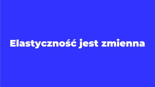Elastyczność jest zmienna
 