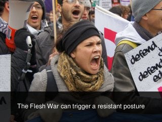 The Flesh War can trigger a resistant posture
 