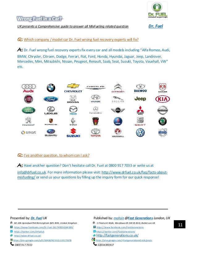 Wrong fuel in car a complete guide for misfueling solutions by dr. fuel