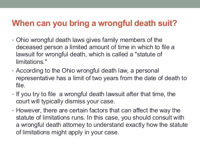 Wrongful Death Laws in Ohio