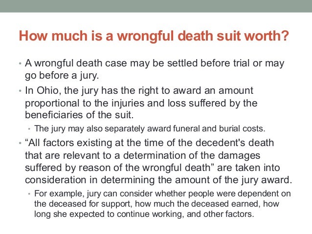 Wrongful Death Laws in Ohio