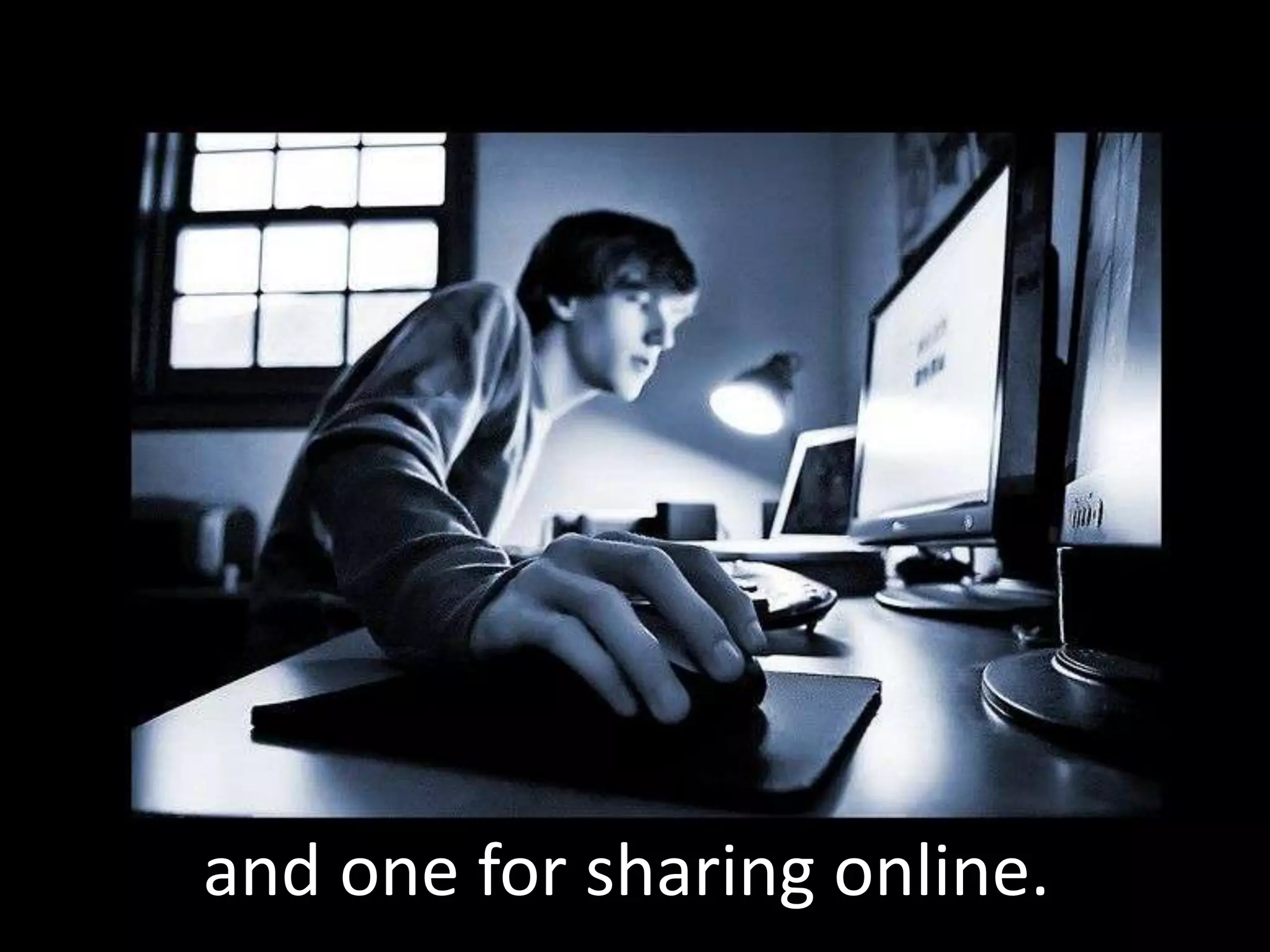 and one for sharing online..

 