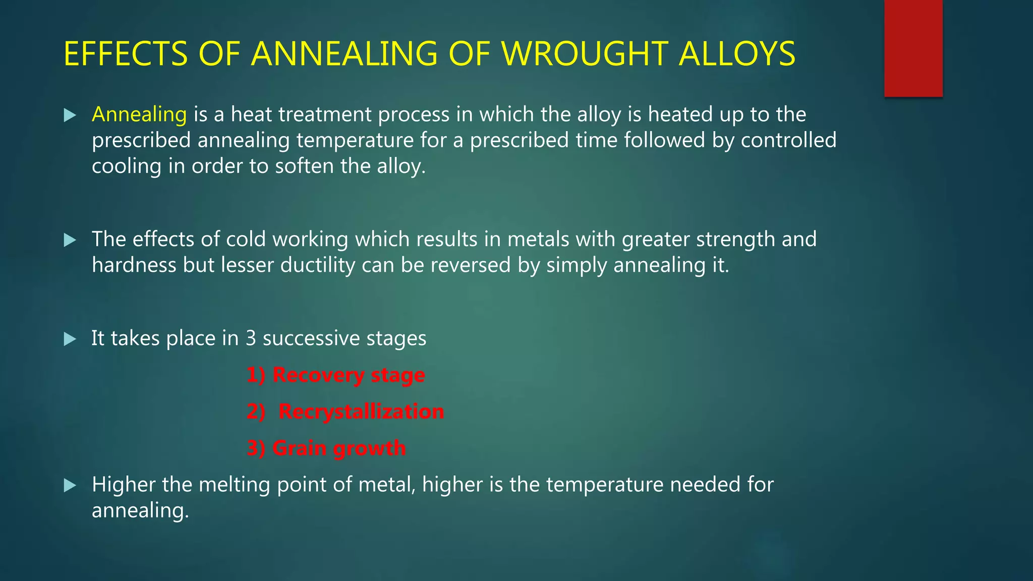 Wrought alloys in dentistry PPT