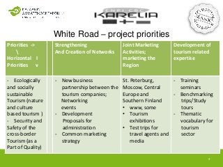 White Road - Cross-border Tourism Development Slide 3