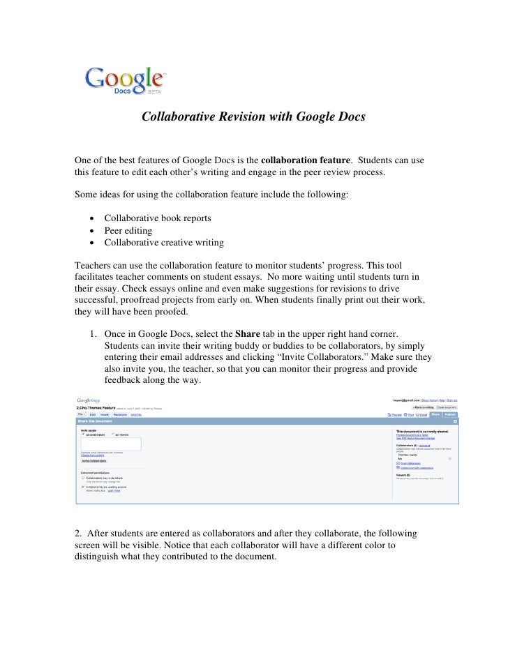 Science Essay Collaborative Revision With Google Docs One Of The Best Features Of Google Docs Is The Collaboration Science Fiction Essays also How To Start A Business Essay Revising In Google Docs Fifth Business Essay