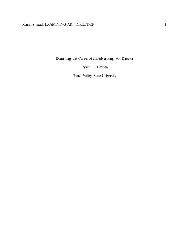 Research paper on advertisement
