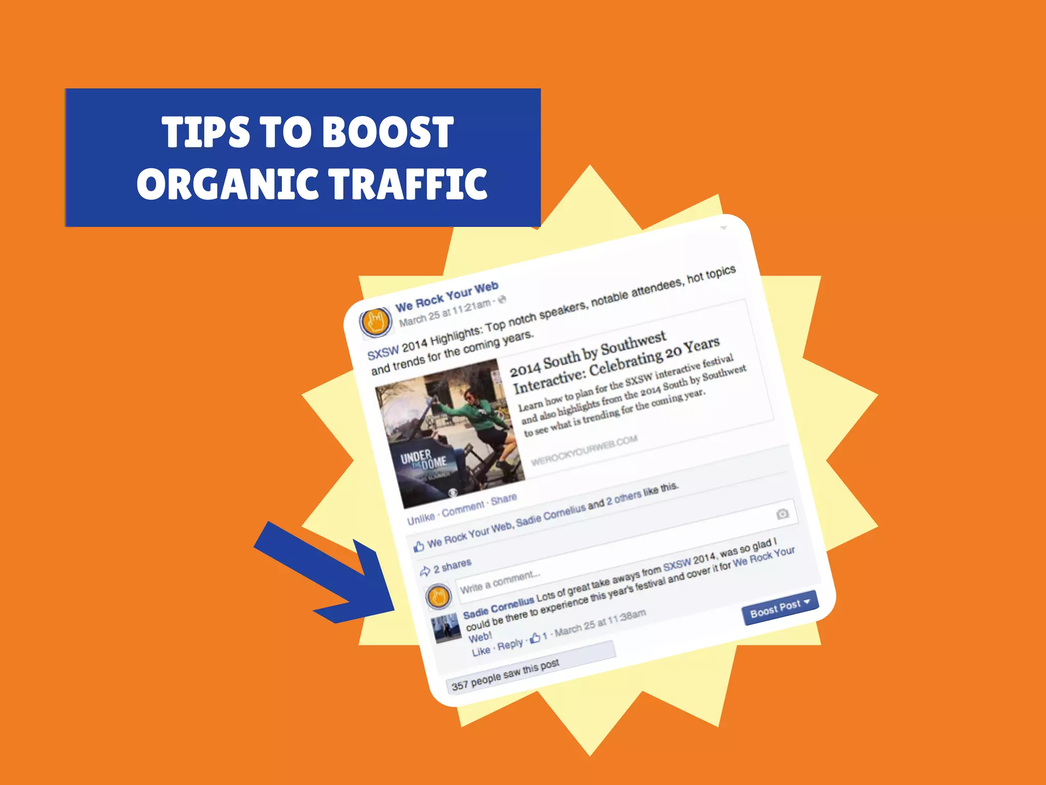 TIPS TO BOOST
ORGANIC TRAFFIC
 