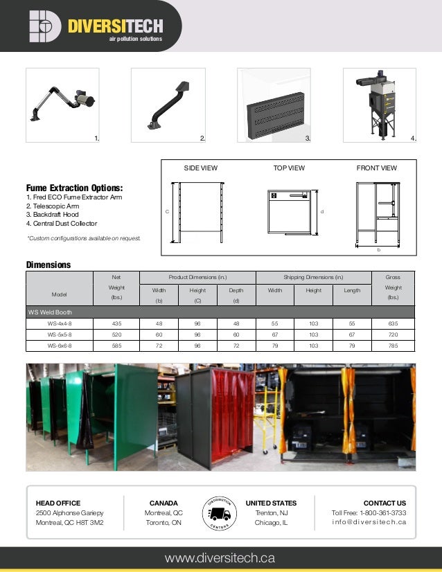 WS Weld Booth Product Sheet