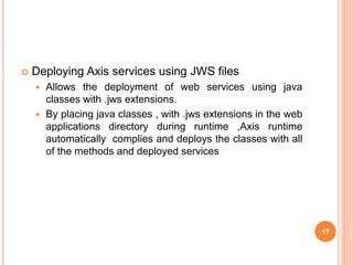Developing SOAP Web Services using Java | PPTX
