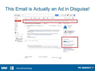 This Email is Actually an Ad in Disguise!
Larry Kim
(@larrykim)#emailmarketing
 