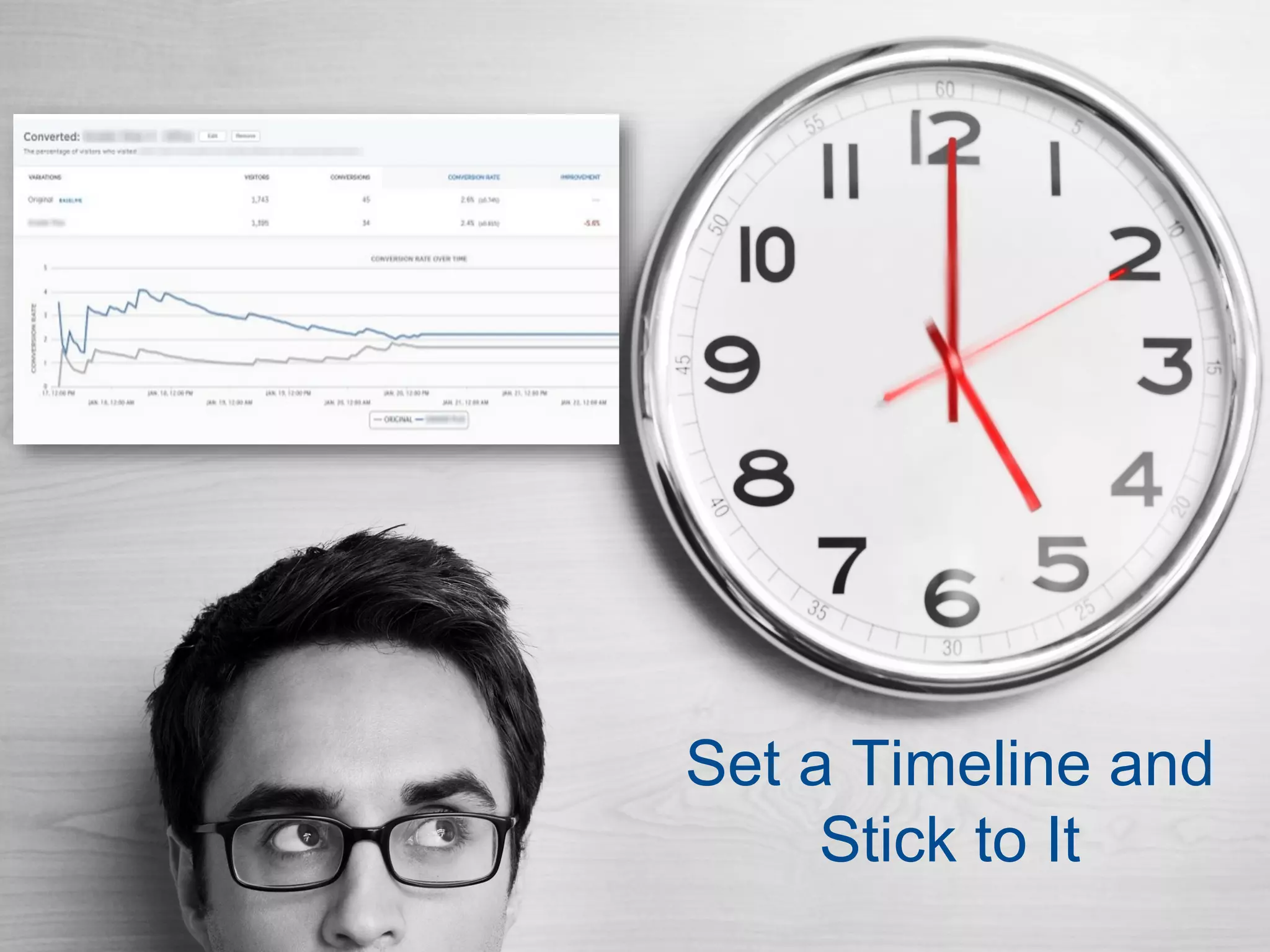 Set a Timeline and
Stick to It
 