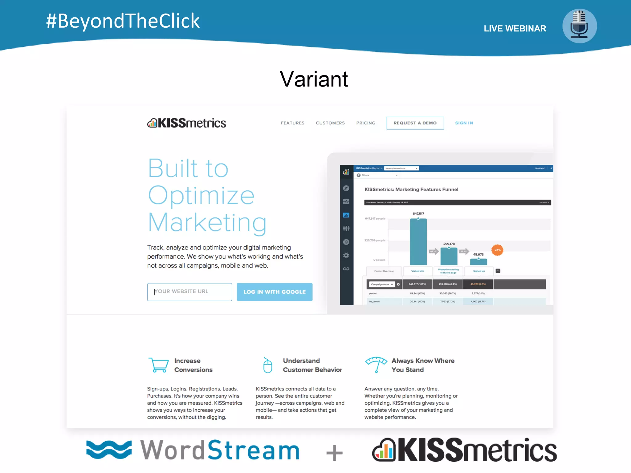 Variant
LIVE WEBINAR#BeyondTheClick
 