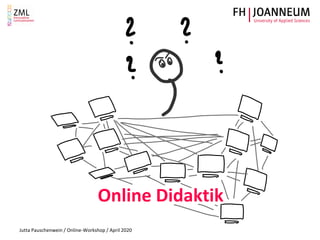 Jutta Pauschenwein / Online-Workshop / April 2020
Online Didaktik
 