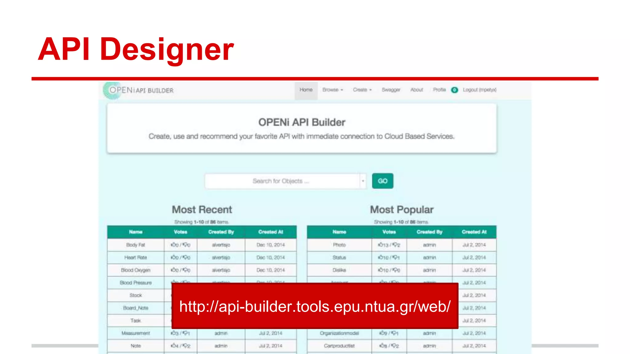 API Designer http://api-builder.tools.epu.ntua.gr/web/ 