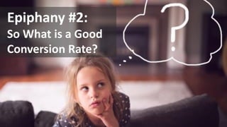 Copyright © 2014, SiteTuners –All Rights Reserved. 
#ABDelusion#CRO @tim_ash 
Epiphany #2: 
So What is a Good Conversion Rate?  