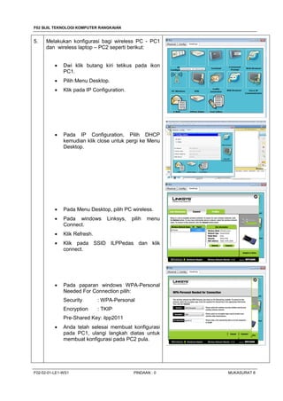Pc2 Menu Wireless Network Fundamental | PDF