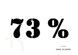 73 %
   © ISFE 2012
 