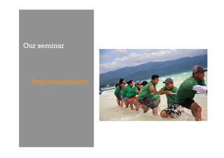Our seminar




  Implementation:
 