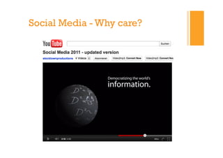 Social Media - Why care?
 