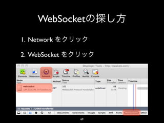 WebSocket
1. Network

2. WebSocket




               69
 