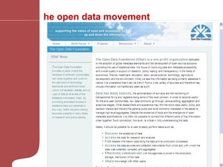 The open data movement 