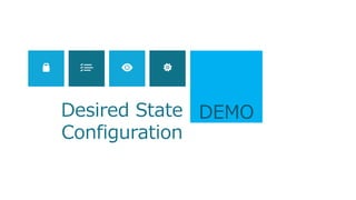 Desired State DEMO
Configuration

 