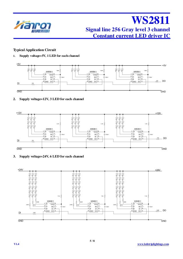 rgb WS2811 led specification Datasheet from Hanron lighting