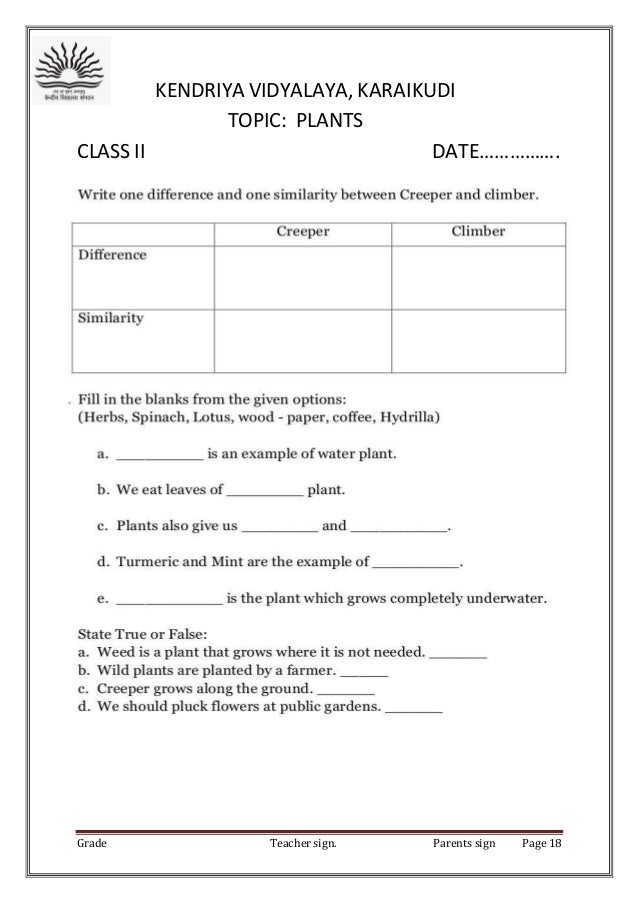 worksheets