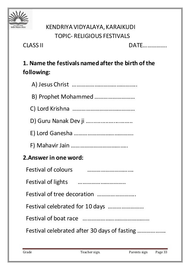 worksheets