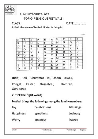 class ii evs worksheets
